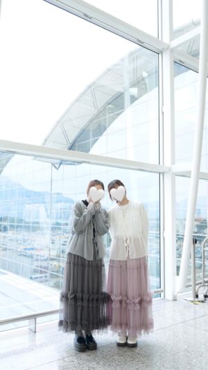 超仙雙層Ruffle紗紗長裙
