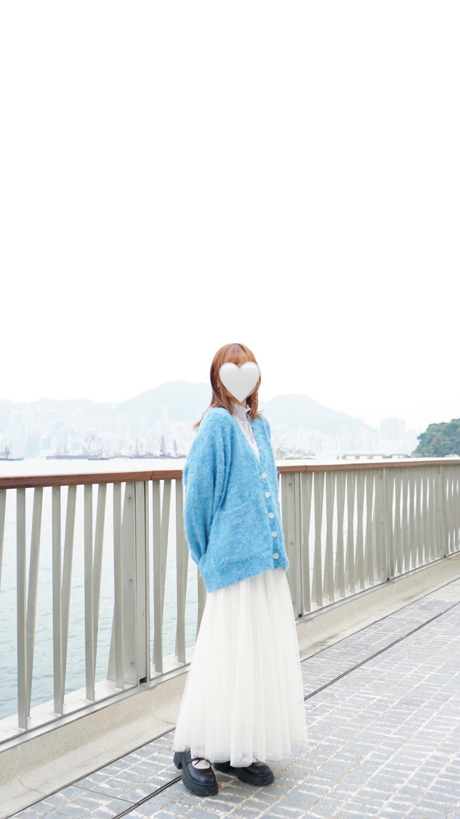毛絨絨泡泡袖冷衫