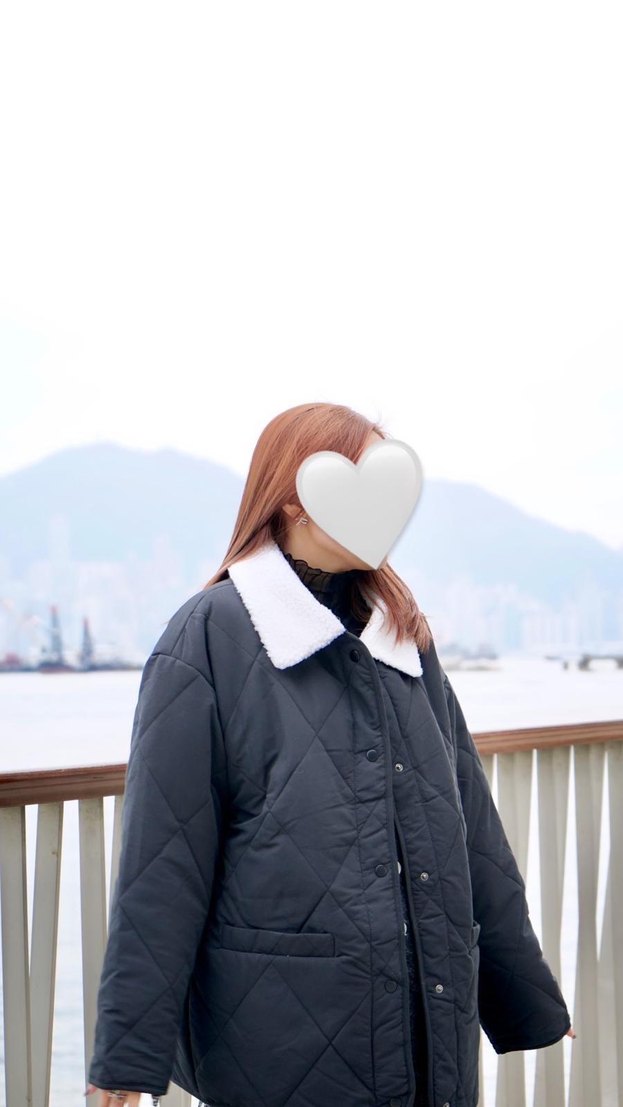 棉花糖感夾棉外套