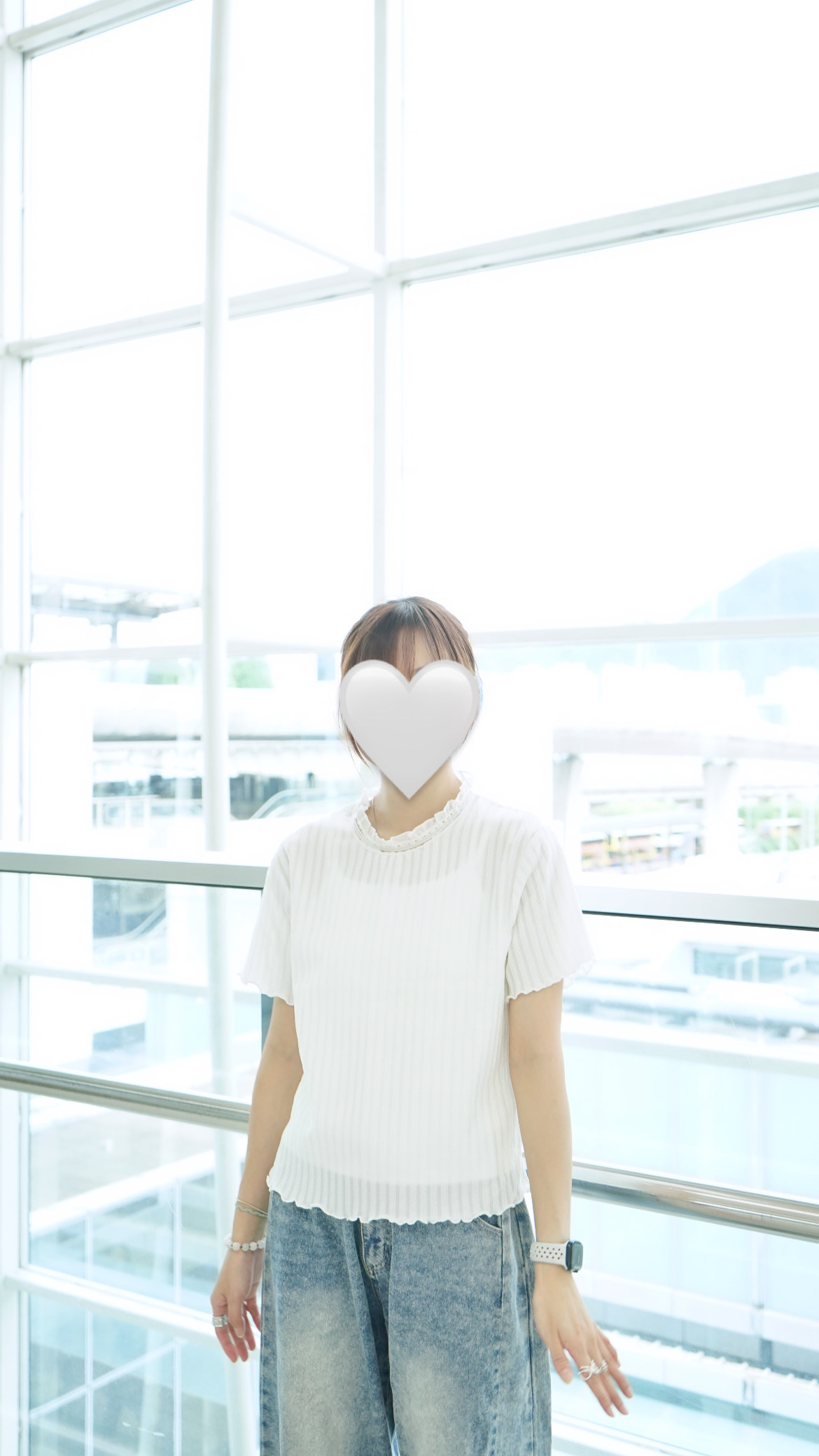 219ACC79-C8F9-4F95-A8A9-3E77B7FF895A 《獨家再造貨》領口超特別~Ruffle直紋Top