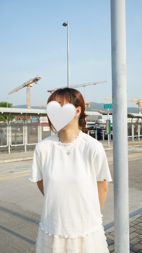 窩夫格紋Ruffle Top