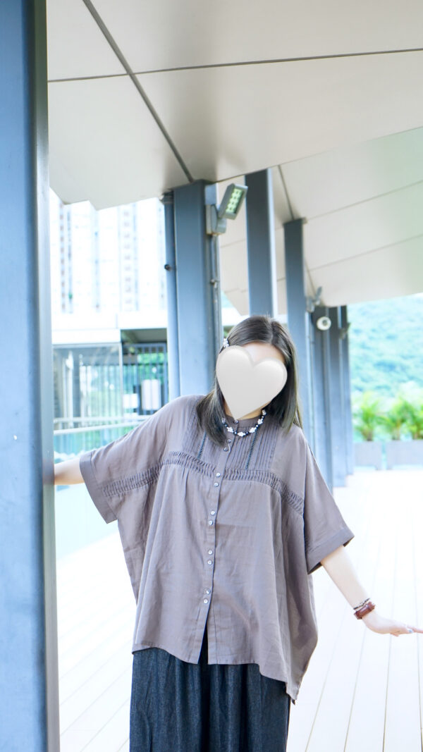 夏日透薄棉質寬鬆Top