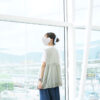 清爽風～暗橫紋Ruffle背心