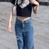 IMG_9403 文字心心Crop tee