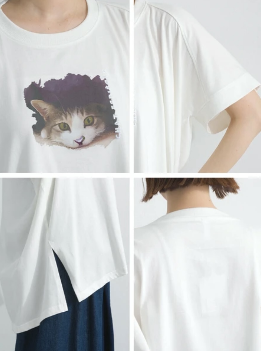 特別cutting! 刺繡貓貓Tee