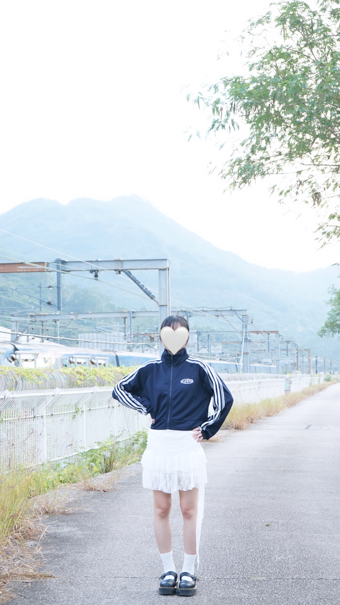 Lace手袖邊運動風外套