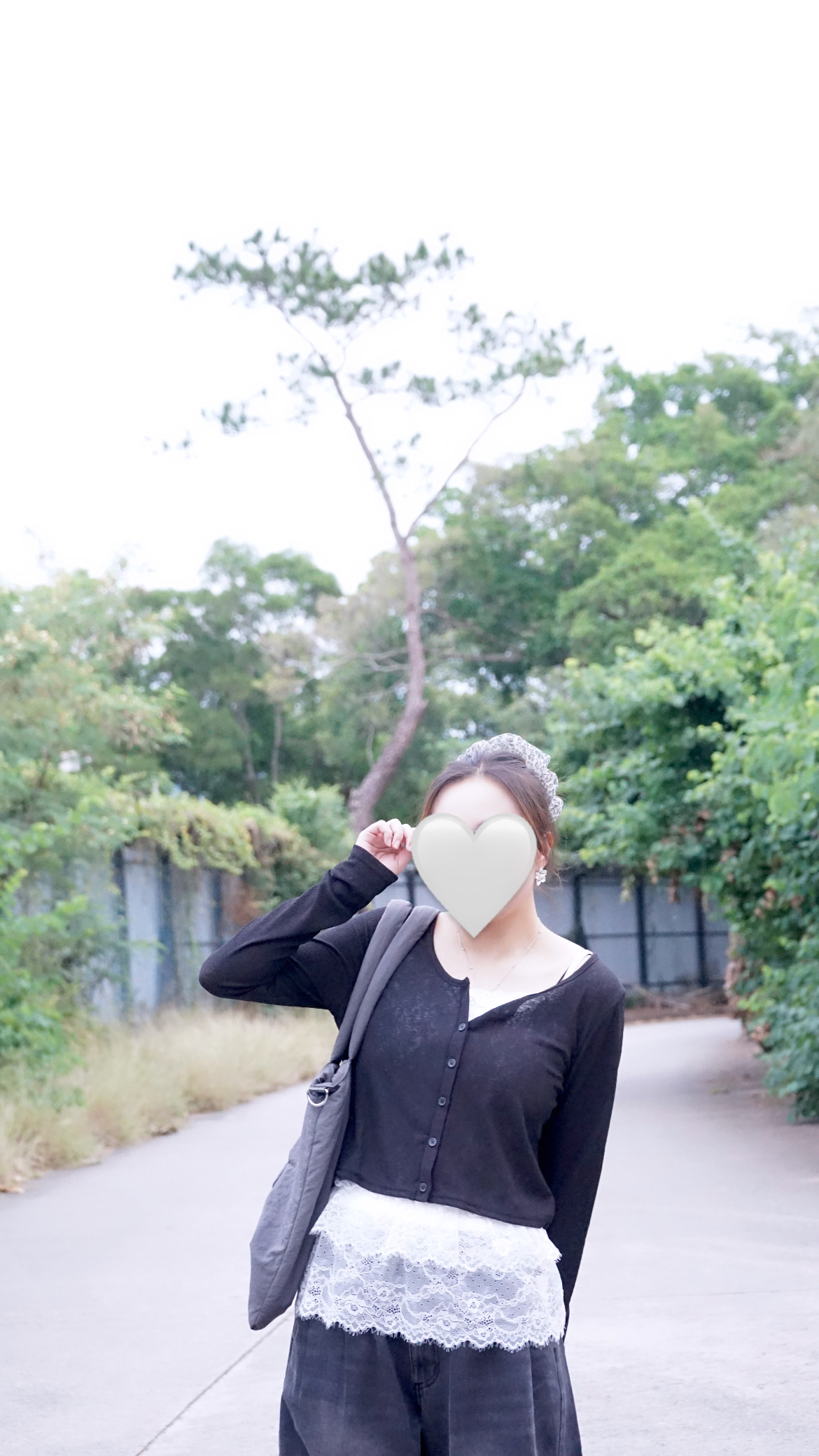 2件套！Lace邊邊背心+小外套
