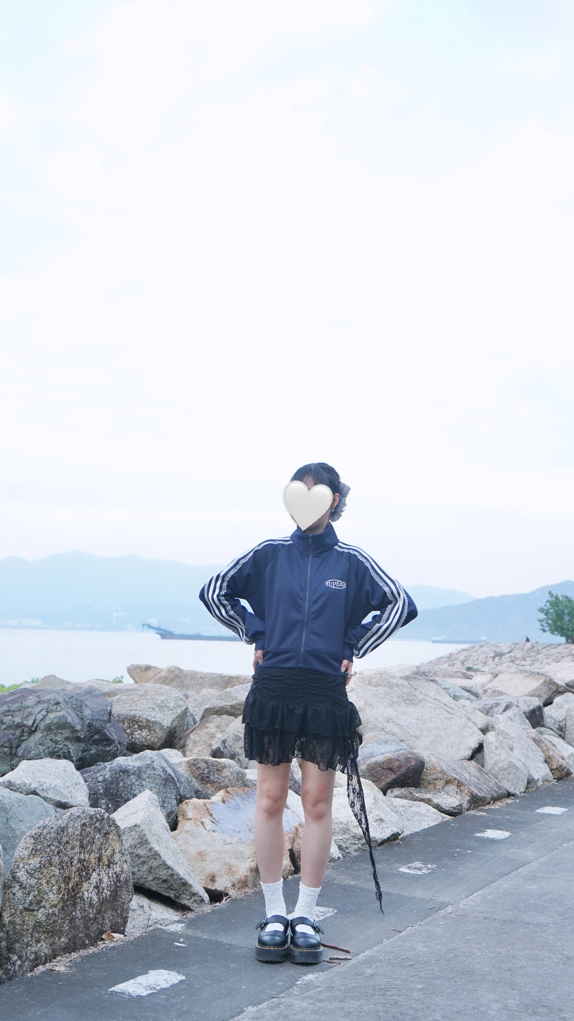 堆堆Lace下垂短裙