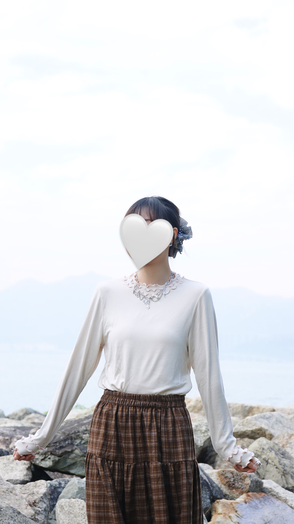 A83D3B79-BAAC-48F0-B380-CA3749D2D16F 多色!Daily層層捲邊Top