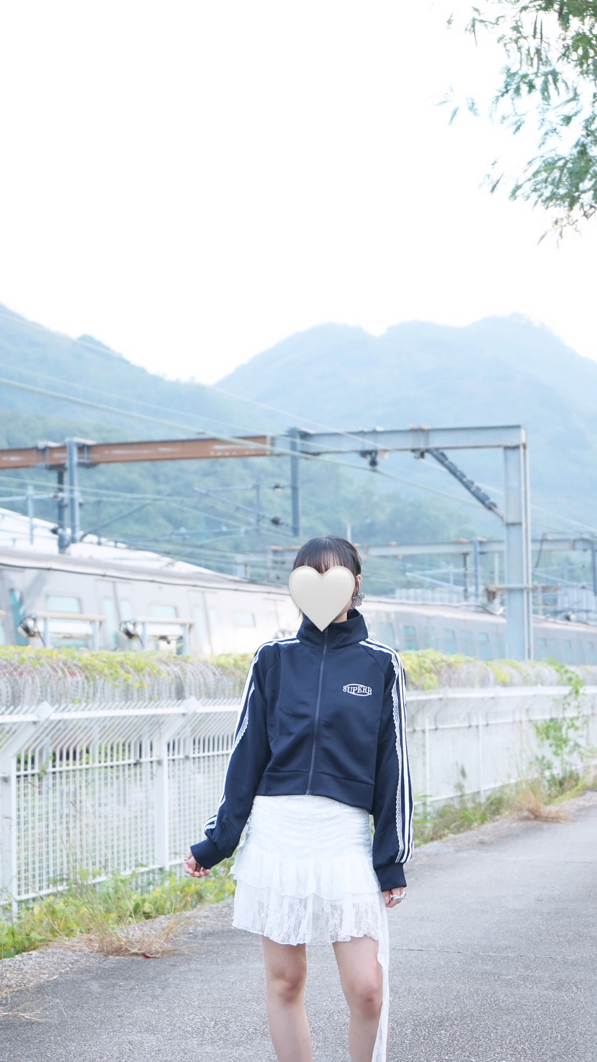 堆堆Lace下垂短裙