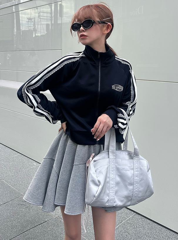 Lace手袖邊運動風外套