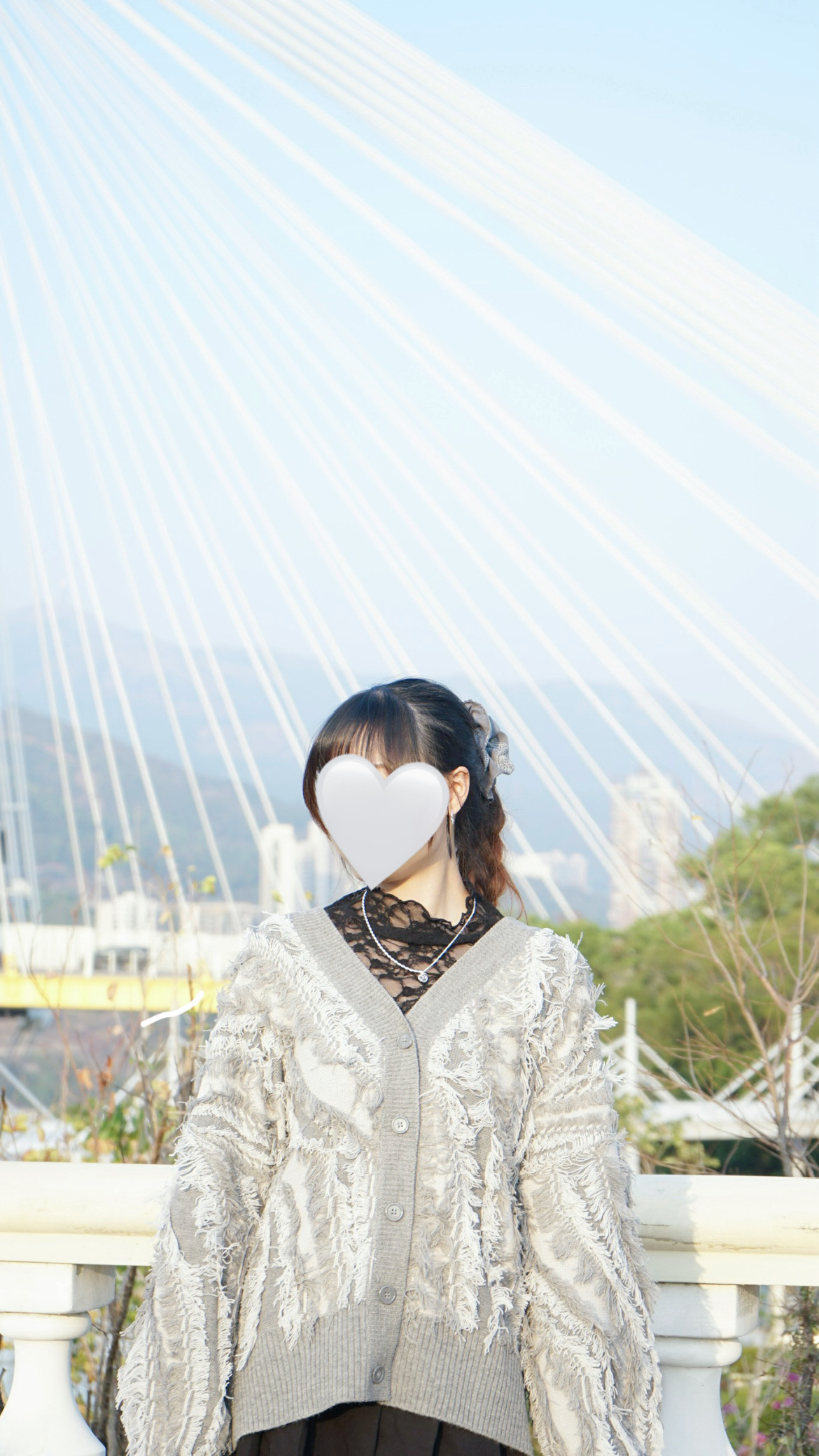 IMG_3060 超靚~流蘇毛毛冷衫外套