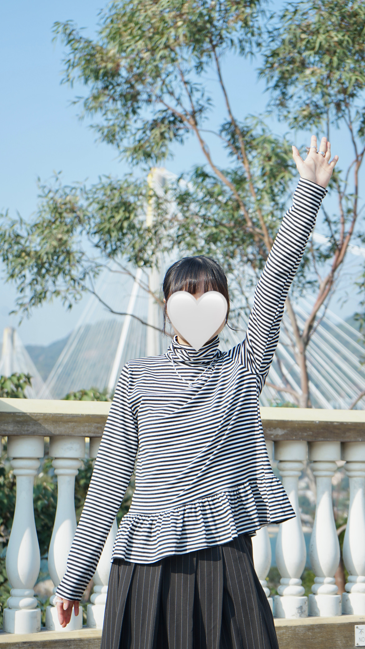5C654903-597B-4811-9C6B-3F41992AD908 超百搭小裙擺混色間條top