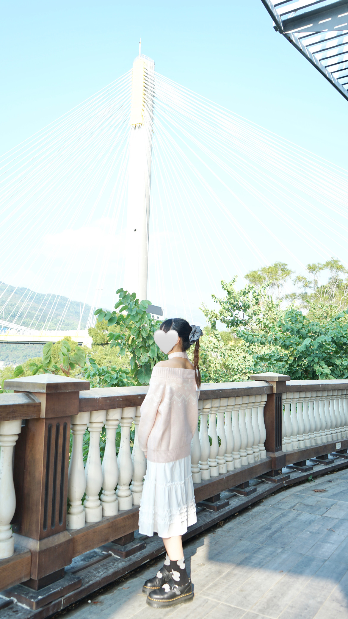 超易襯～ruffle邊邊中長裙
