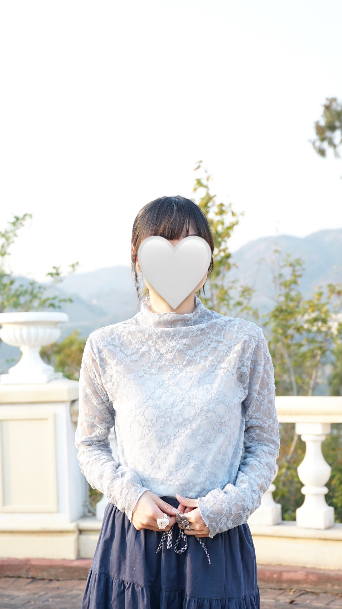 A1194DF2-1576-48D2-82B9-5F12411B940A 百搭lace花紋透透top