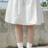 波點ruffle lace邊綁帶中長裙