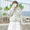波點ruffle lace邊綁帶中長裙