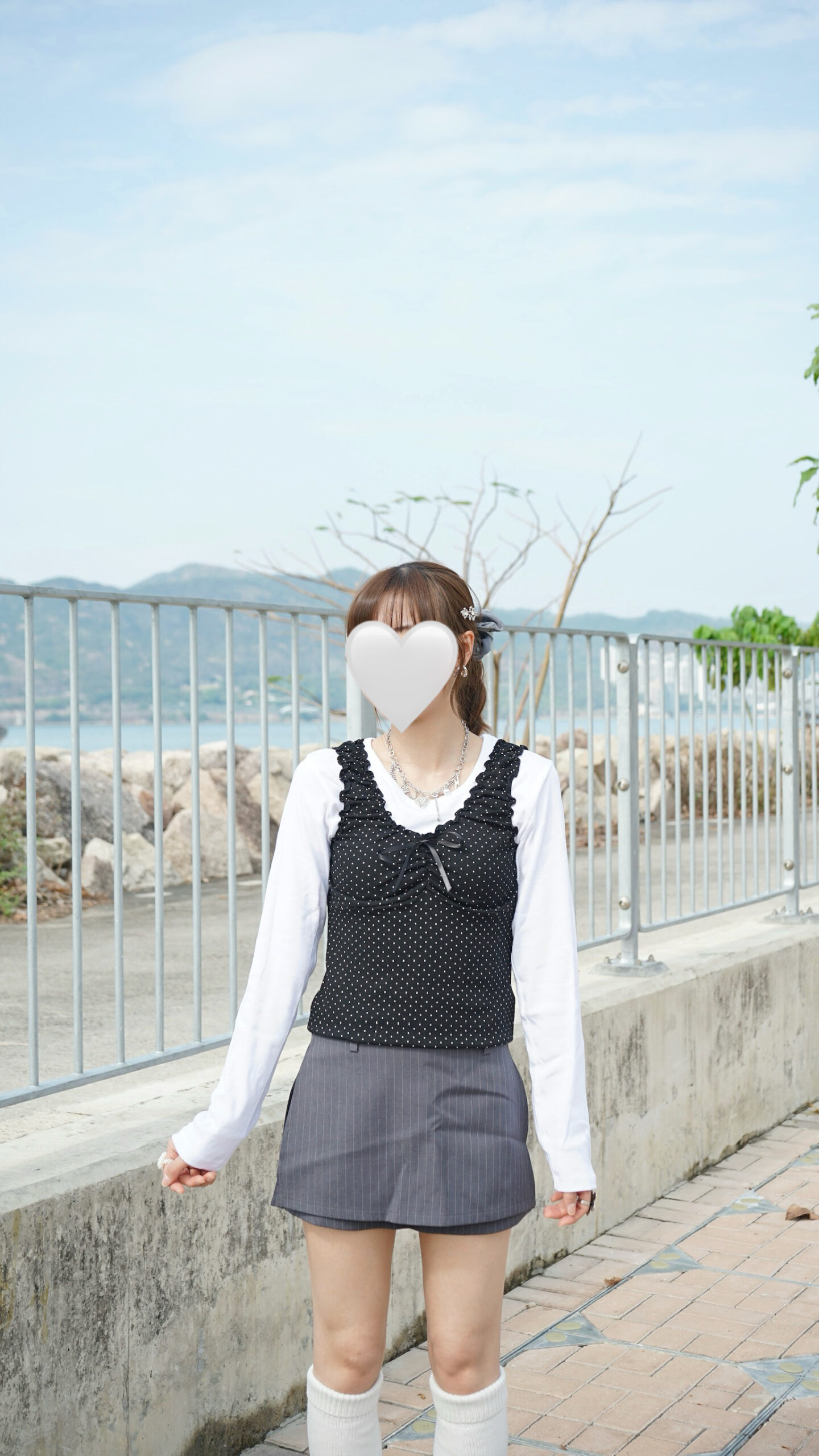 純色百搭簡易薄長tee