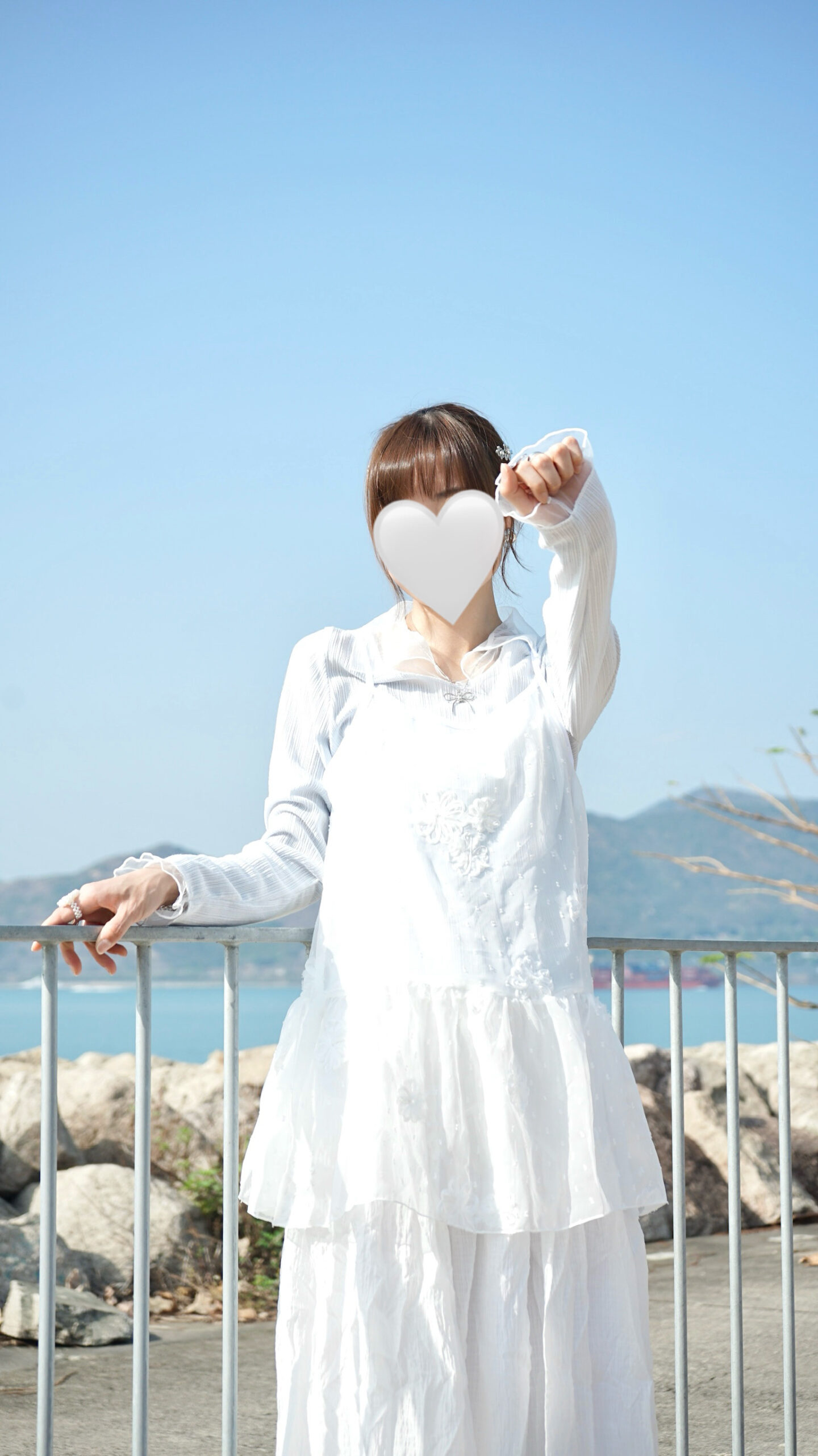 日系透明雛菊吊帶背心