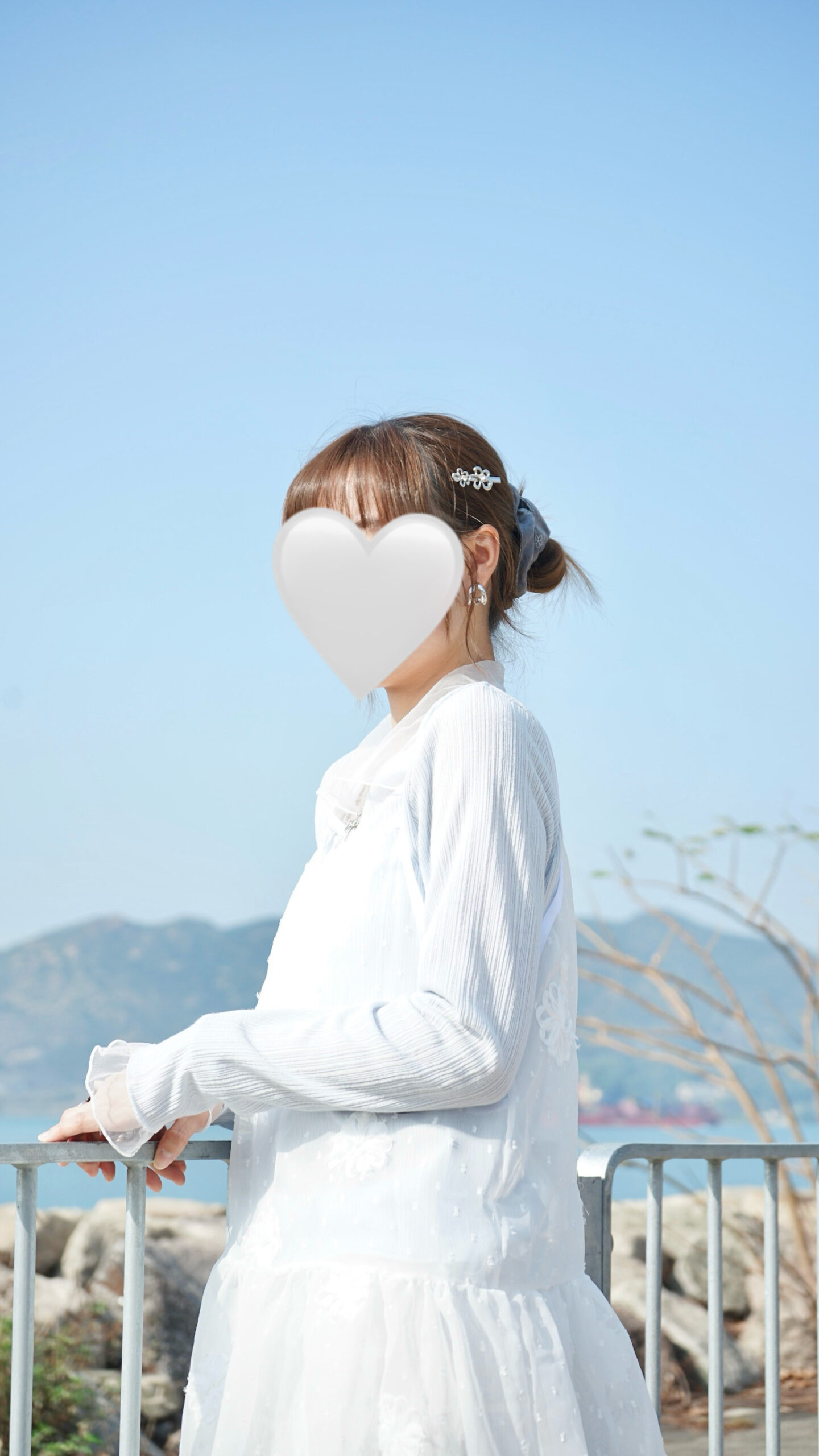 日系透明雛菊吊帶背心