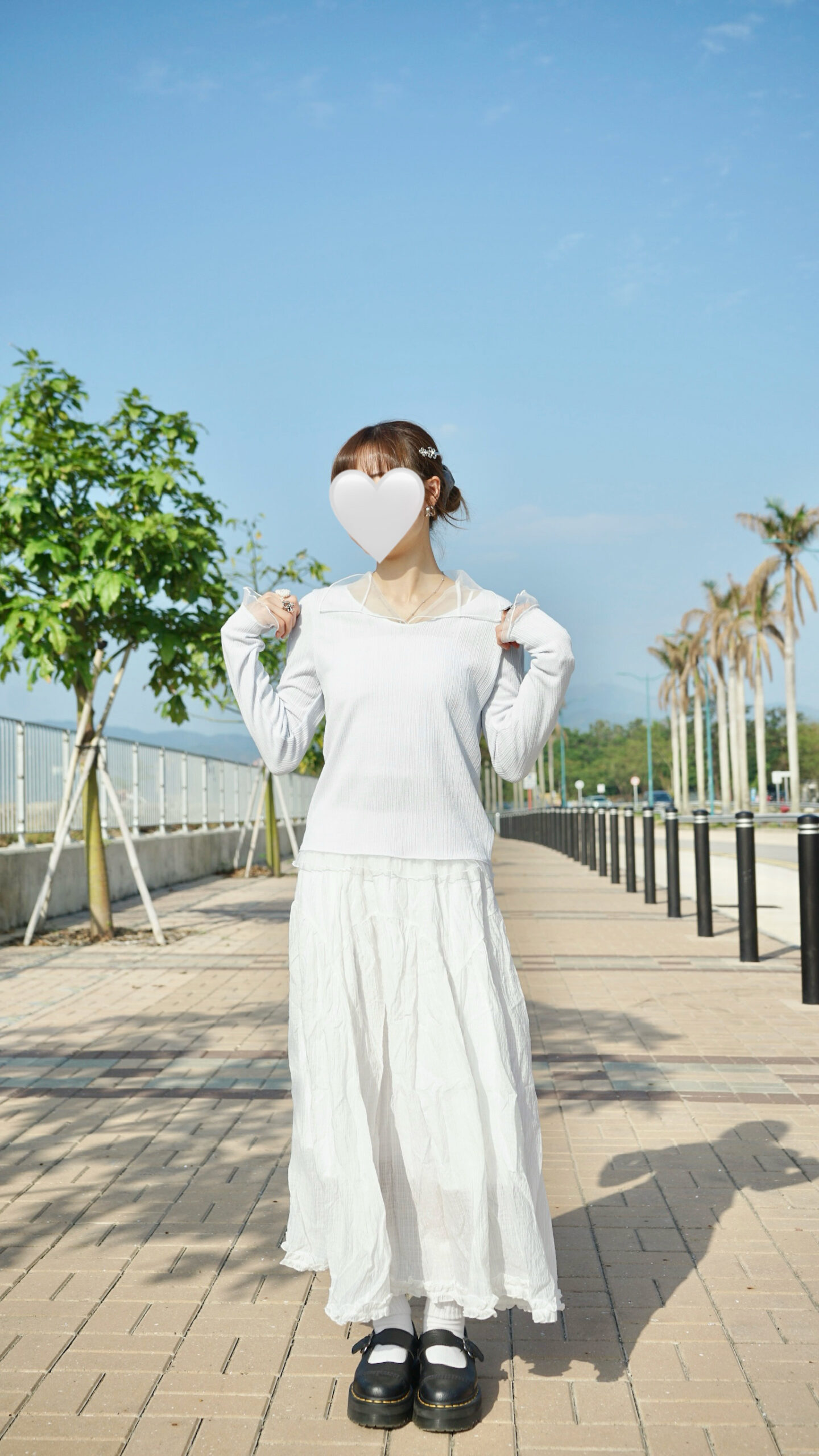 IMG_4058 襯衫必備!拼透紗有領柔軟top