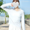 IMG_4059 襯衫必備!拼透紗有領柔軟top