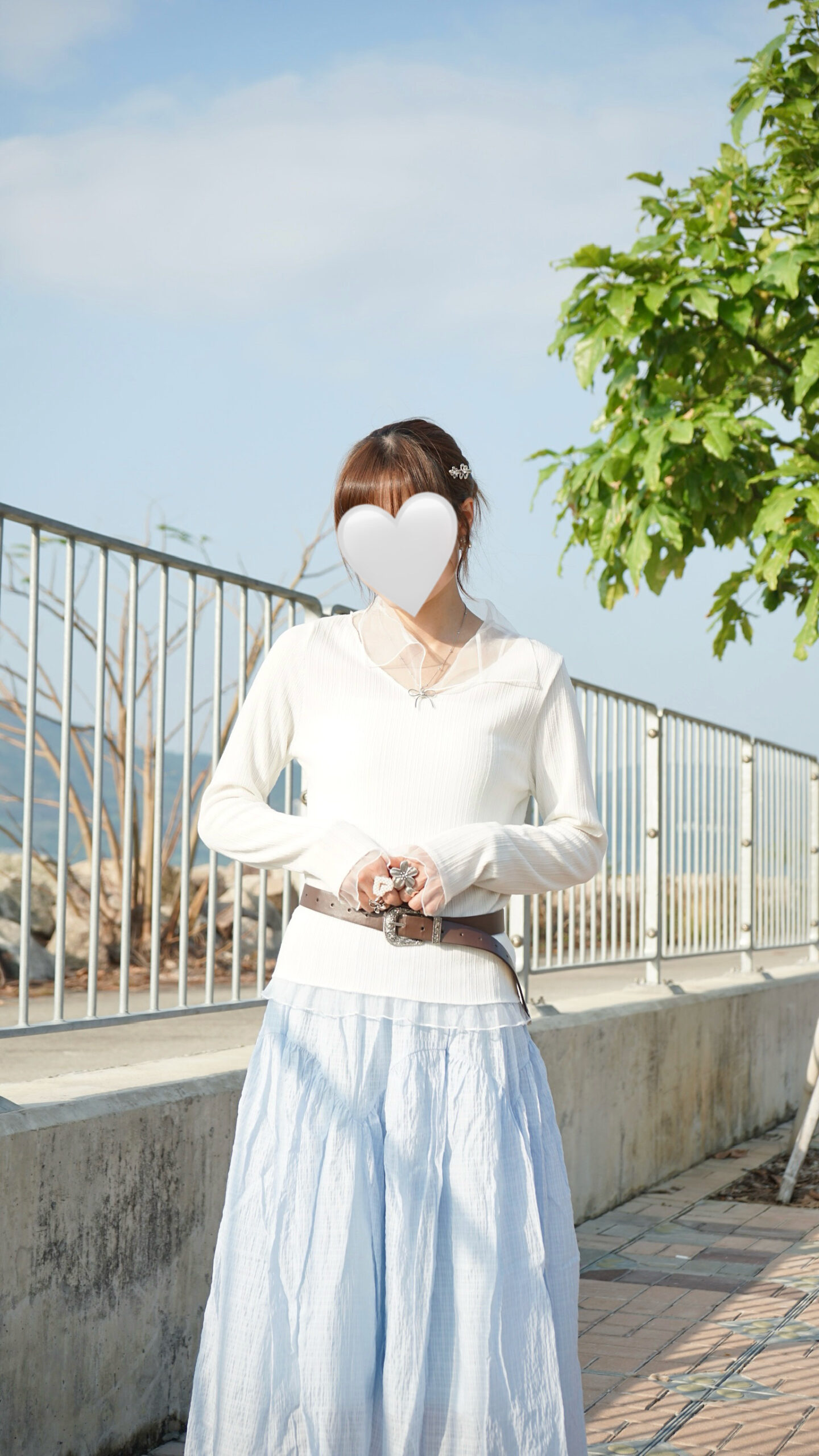 IMG_4088 襯衫必備!拼透紗有領柔軟top