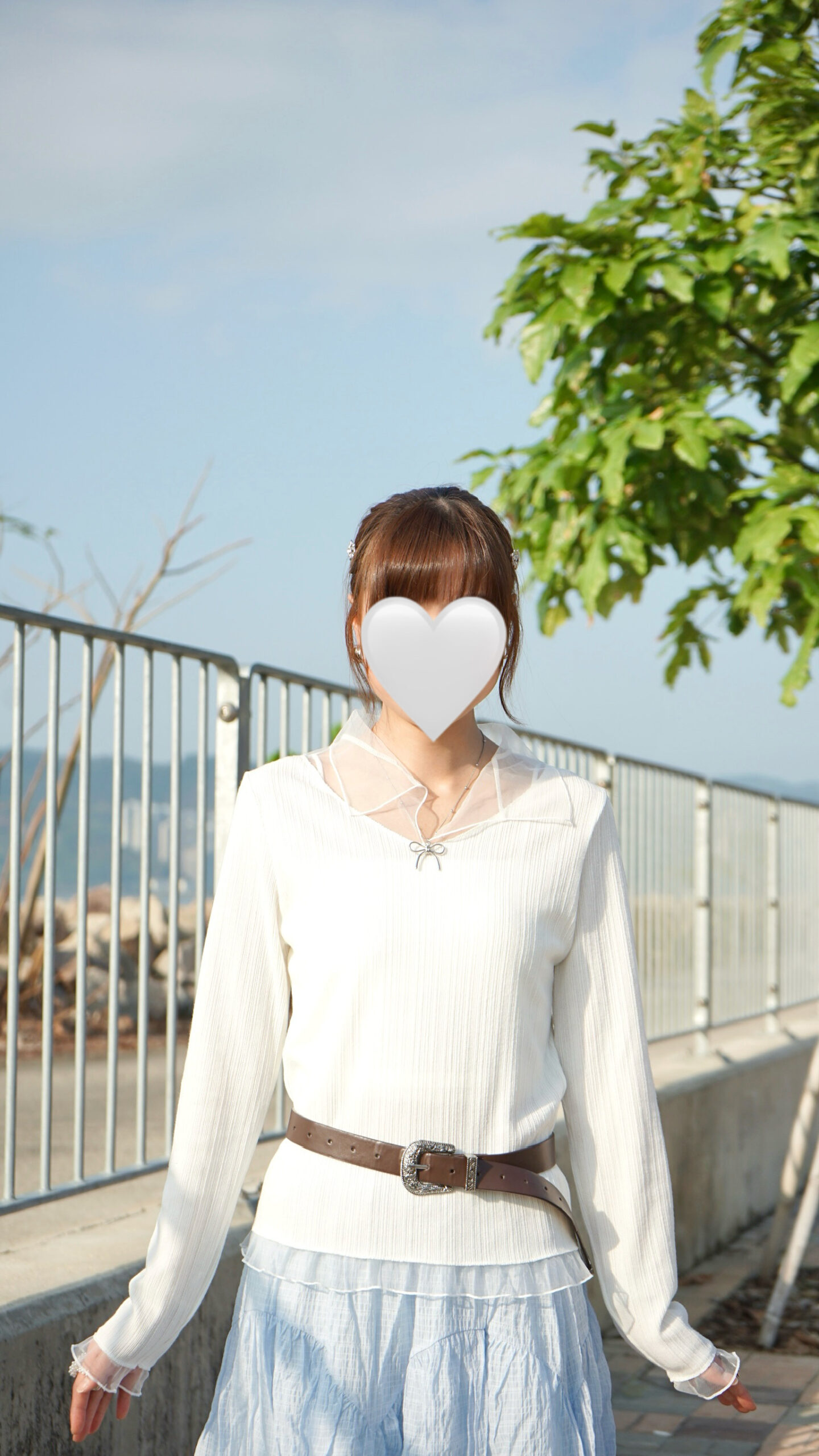 IMG_4093 襯衫必備!拼透紗有領柔軟top
