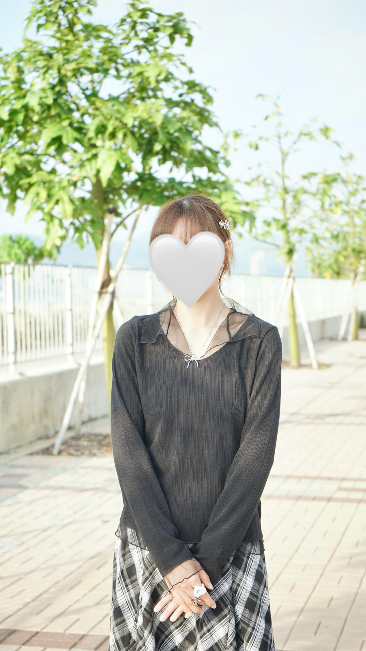 IMG_4105 襯衫必備!拼透紗有領柔軟top