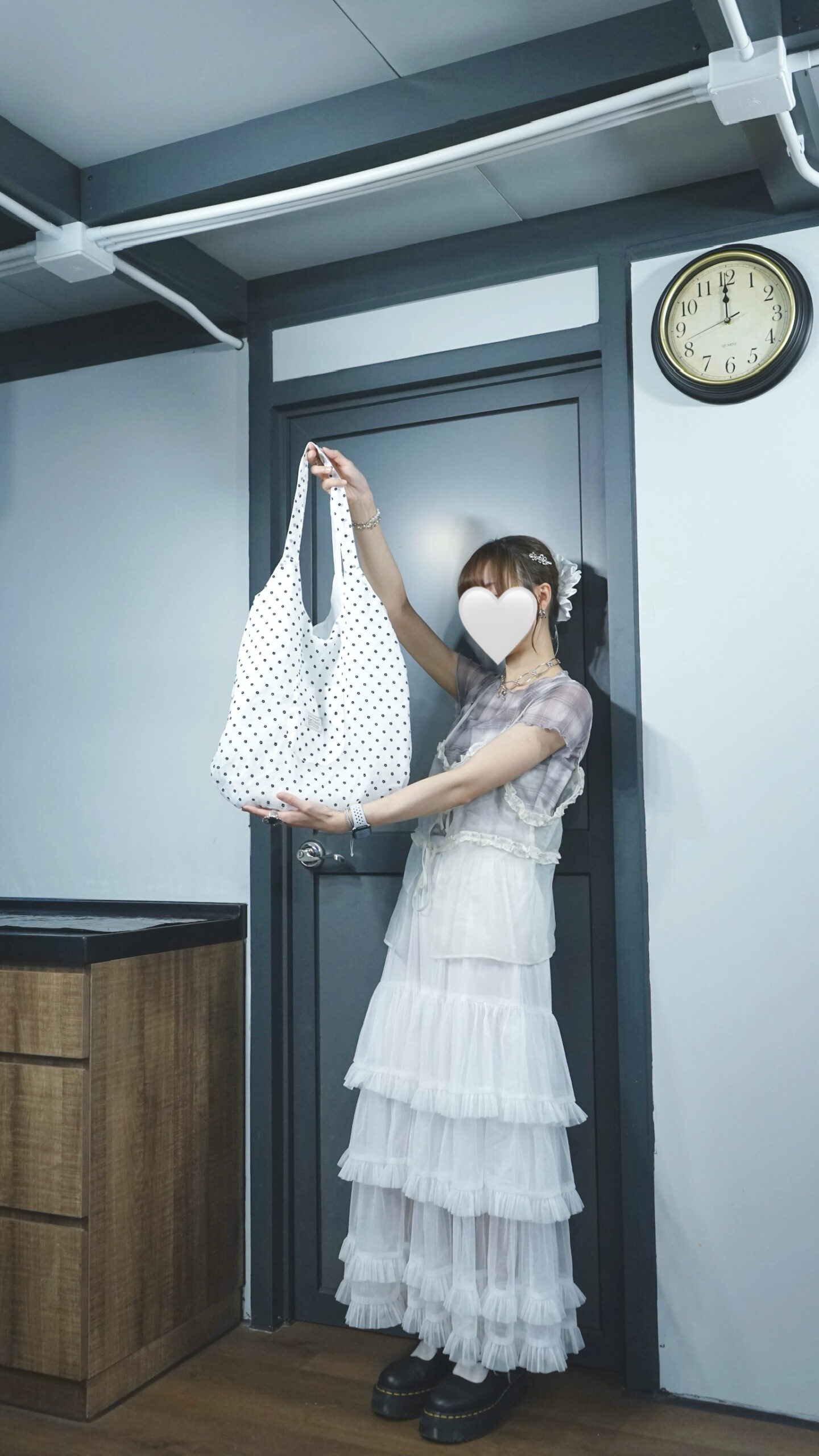 超大容量！雙面小花花tote bag