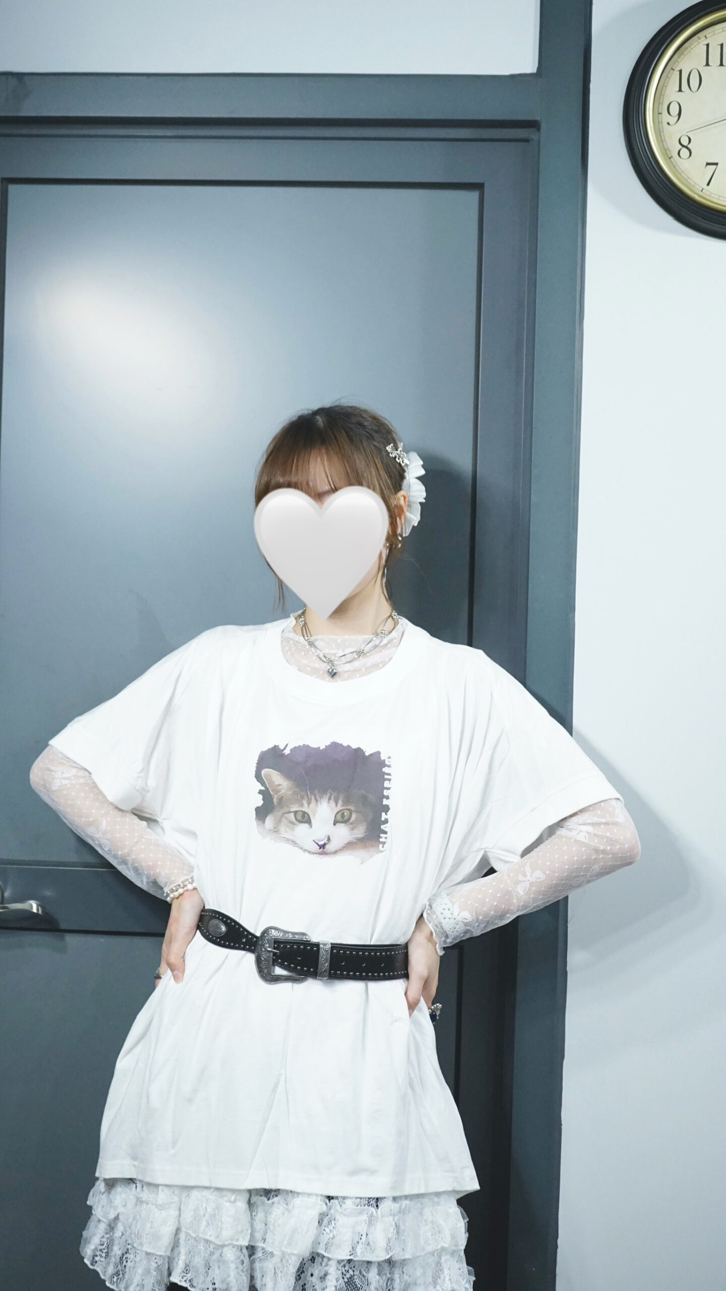 特別cutting! 刺繡貓貓Tee