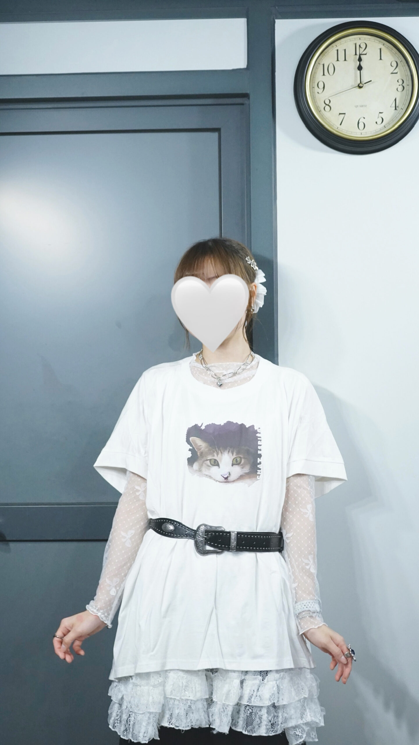 特別cutting! 刺繡貓貓Tee