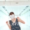 日系透明感格紋綁帶背心