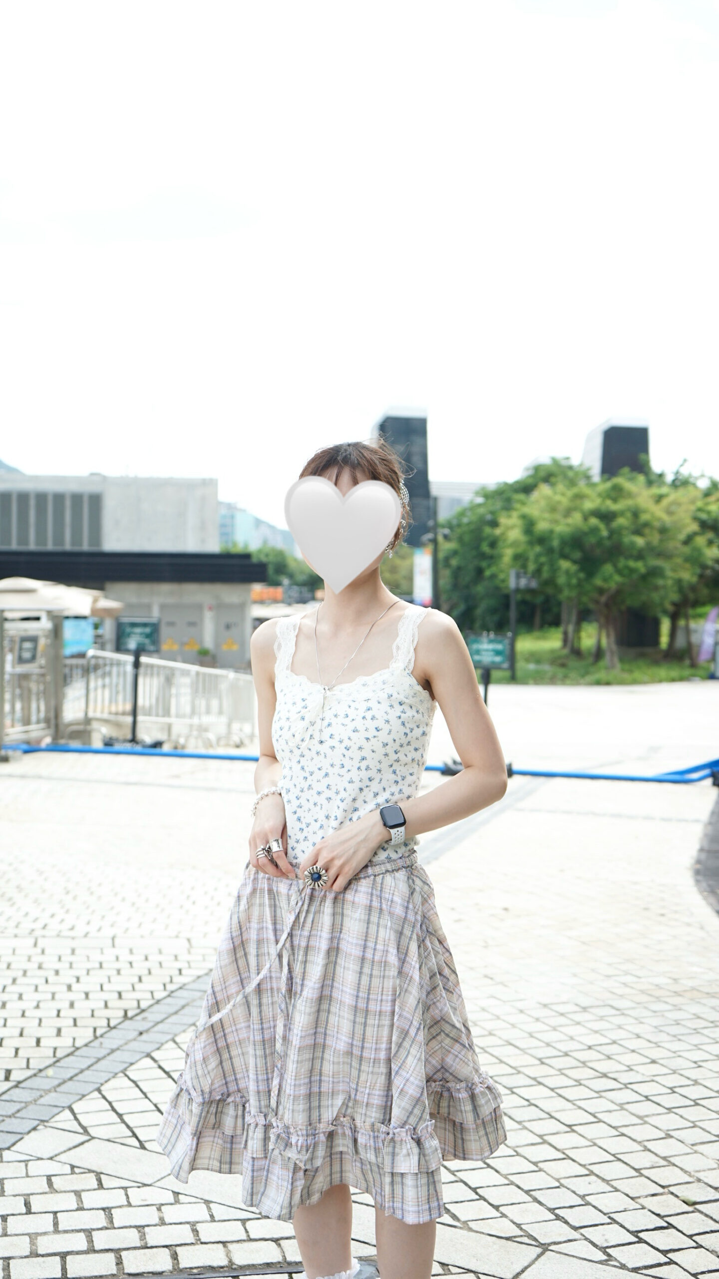 滿滿細節小碎花bra top