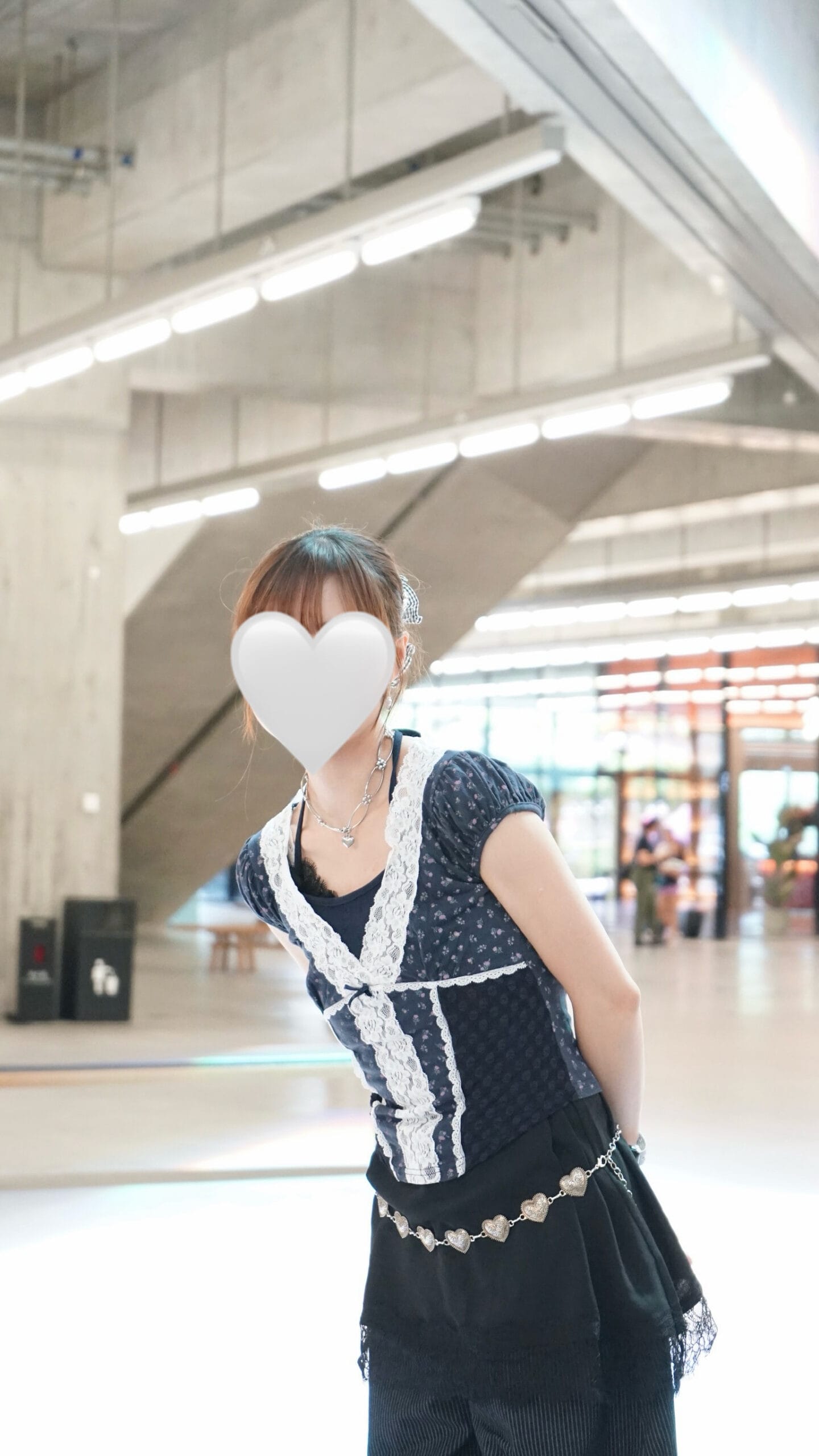 超美～小碎花lace拼布顯瘦上衣